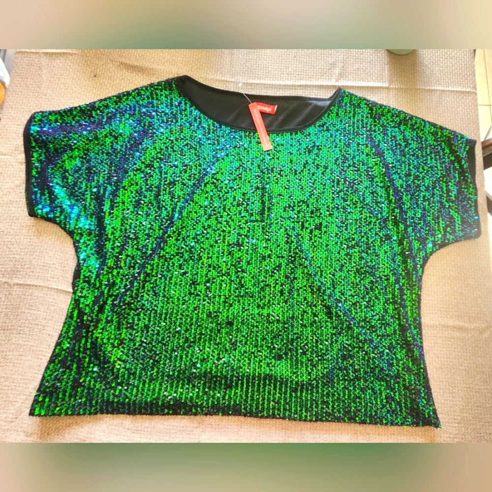 Sequin Crop Top